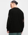 Shop Men's Jet Black Ace Graphic Printed Sweatshirt-Design