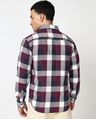 Shop Men's Maroon & White Checked Shirts-Design