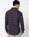 Shop Men's Blue & Maroon Checked Shirts-Design