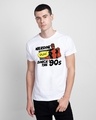 Shop 90s Deadpool Half Sleeve T-Shirt (DPL)-Front