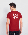 Shop A.W. Music Back Print Glow In Dark Half Sleeve T-Shirt -Front