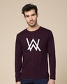 Shop A.W. Music Glow In Dark Full Sleeve T-Shirt -Front