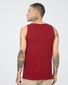 Shop Men's Red A.W. Music Glow Typography Vest-Full