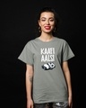 Shop Aalsi Panda Boyfriend T-Shirt-Front