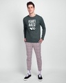 Shop Aalsi Panda Full Sleeve T-Shirt Nimbus Grey-Design