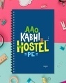 Shop Aao Kabhi Hostel Pe Designer Notebook (Soft Cover, A5 Size, 160 Pages, Ruled Pages)-Front