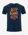 Shop Aap Rehne Dijiye Half Sleeve T-Shirt Navy Blue-Front