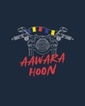 Shop Aawara Hoon Half Sleeve T-Shirt Navy Blue