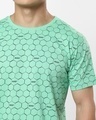 Shop Men's Green All Over Printed T-shirt
