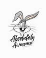 Shop Absolutely Awesome Bunny Full Sleeve Raglan T-Shirt