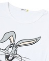 Shop Women's White Absolutely Awesome Bunny Graphic Printed T-shirt