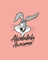Shop Absolutely Awesome Bunny Half Sleeve T-Shirt (LTL) Misty Pink-Full