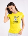 Shop Absolutely Awesome Bunny Half Sleeve T-Shirt (LTL) Pineapple Yellow-Front