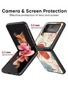 Shop Abstract Faces Premium Glass Case for Samsung Galaxy Z Flip4 5G (Shock Proof, Scratch Resistant)