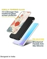 Shop Abstract Faces Printed Premium Glass Case for Vivo Y22 (Shock Proof,Scratch Resistant)-Design