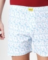 Shop Abstract Geometry White Knitted Boxers