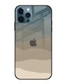 Shop Abstract Mountain Pattern Premium Glass Case for Apple iPhone 12 Pro Max (Scratch Resistant)-Front