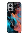 Shop Abstract Painting Printed Premium Glass Case for Redmi 11 Prime 5G (Shock Proof,Scratch Resistant)-Front