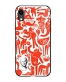 Shop Abstract People Premium Glass Cover for Apple iPhone XR-Front