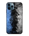 Shop Abstract Printed Premium Glass Cover For iPhone 12 Pro (Impact Resistant, Matte Finish)-Front