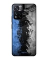 Shop Abstract Printed Premium Glass Cover For Mi 11i (Impact Resistant, Matte Finish)-Front
