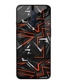 Shop Abstract Printed Premium Glass Cover For OnePlus 8 (Impact Resistant, Matte Finish)-Front