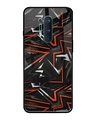 Shop Abstract Printed Premium Glass Cover For OnePlus 8 Pro (Impact Resistant, Matte Finish)-Front