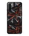 Shop Abstract Printed Premium Glass Cover For OnePlus Nord (Impact Resistant, Matte Finish)-Front