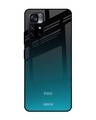 Shop Abstract Printed Premium Glass Cover for Poco M4 Pro 5G (Shock Proof, Lightweight)-Front
