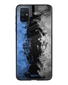 Shop Abstract Printed Premium Glass Cover For Samsung Galaxy A71(Impact Resistant, Matte Finish)-Front