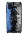 Shop Abstract Printed Premium Glass Cover For Samsung Galaxy M31(Impact Resistant, Matte Finish)-Front