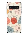Shop Abstract Printed Premium Glass Cover For Samsung Galaxy S10 Plus (Impact Resistant)-Front