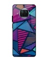 Shop Abstract Printed Premium Glass Cover For Xiaomi Mi 10i 5G (Impact Resistant, Matte Finish)-Front