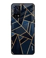 Shop Abstract Tiles Printed Premium Glass Cover for Oppo A55 (Shock Proof, Lightweight)-Front