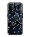 Shop Abstract Tiles Printed Premium Glass Cover for Oppo A74 (Shock Proof, Lightweight)-Front