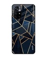 Shop Abstract Tiles Printed Premium Glass Cover for Poco M4 Pro 5G (Shock Proof, Lightweight)-Front