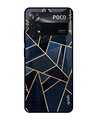 Shop Abstract Tiles Printed Premium Glass Cover for Poco X4 Pro 5G (Shockproof, Light Weight)-Front