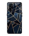 Shop Abstract Tiles Printed Premium Glass Cover for Realme X7 (Shock Proof, Lightweight)-Front