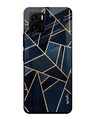 Shop Abstract Tiles Printed Premium Glass Cover for Vivo Y15s (Shockproof, Light Weight)-Front