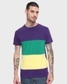 Shop Men's Acai Color Block T-shirt-Front