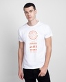 Shop Act Like One Half Sleeve T-Shirt White-Front