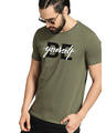 Shop Be Yourself Printed Green T-shirt for Men's-Design