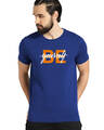 Shop Be Yourself Printed Blue T-shirt for Men's-Front