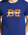 Shop Be Yourself Printed Blue T-shirt for Men's-Full