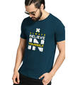 Shop Believe in Yourself Printed Blue T-shirt for Men's-Design