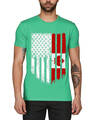 Shop Men's Green Canada Flag Printed Cotton T-shirt