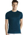 Shop Men's Blue Cotton Plain T-shirt-Front