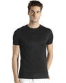 Shop Men's Black Cotton Plain T-shirt-Front