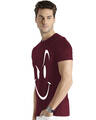 Shop Men's Cotton Smiley Design Printed Half Sleeve T-shirt-Design
