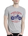 Shop Men's Custom Biker Rider Printed Cotton T-shirt-Front